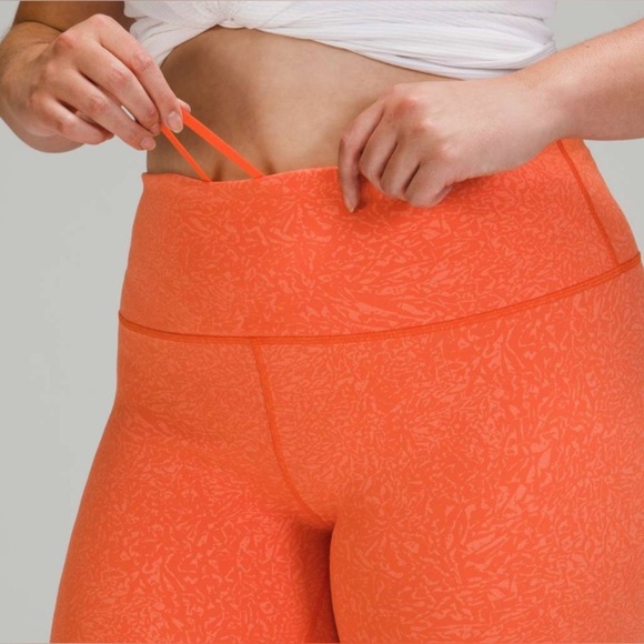 Lululemon Wunder Train High Rise Short Crunch Warm Coral size 10 - Picture 2 of 10
